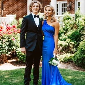 Royal blue prom dress size 4